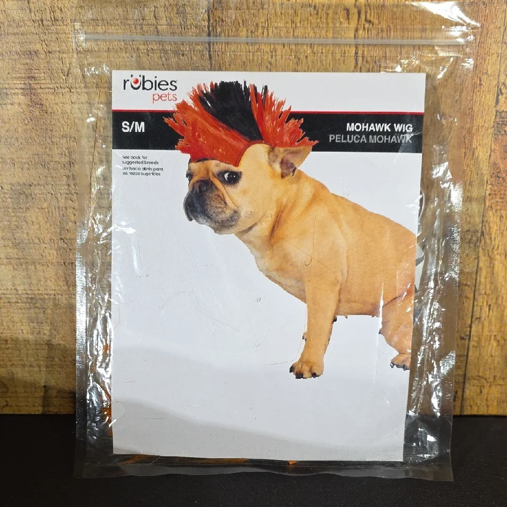 Rubie's Black and Red Mohawk Wig for Dogs